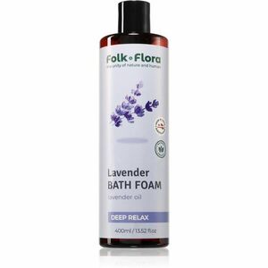 Folk & Flora Lavender pena do kúpeľa s upokojujúcim účinkom 400 ml vyobraziť