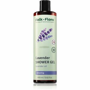 Folk & Flora Lavender relaxačný sprchový gél 400 ml vyobraziť