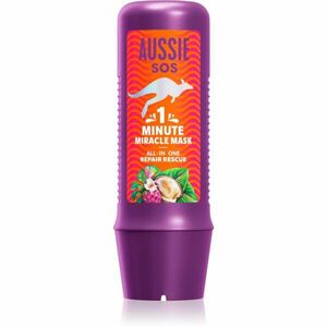 Aussie 1 Minute Miracle Repair Rescue intenzívne vyyživujúca maska pre suché a poškodené vlasy 250 ml vyobraziť