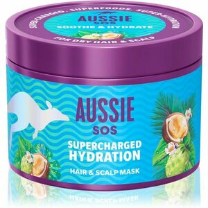 Aussie SOS Supercharged Hydration upokojujúca hydratačná maska na vlasy a vlasovú pokožku 500 ml vyobraziť