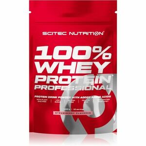 Scitec Nutrition 100% Whey Protein Professional srvátkový proteín s tráviacimi enzýmami príchuť Strawberry 1000 g vyobraziť