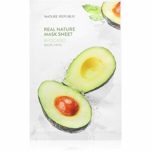 NATURE REPUBLIC Real Nature Avocado Mask Sheet vyživujúca plátienková maska pre suchú pleť 23 ml vyobraziť