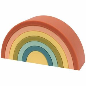 O.B Designs Silicone Rainbow Stacker skladacia dúha Cherry 10m+ 1 ks vyobraziť