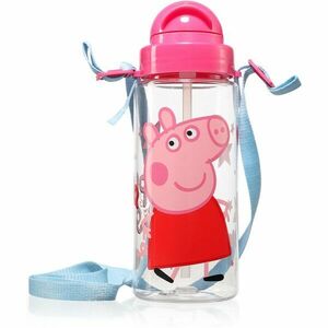 Peppa Pig Tritan Bottle With Strap fľaša na vodu pre deti 500 ml vyobraziť